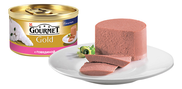 фото Консервы для кошек gourmet gold, говядина, 24шт, 85г