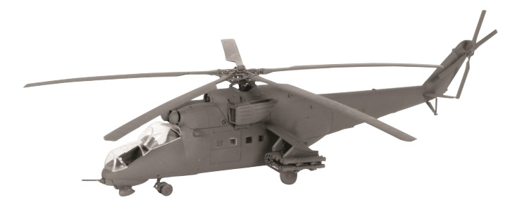 Модели для сборки Zvezda Российский ударный вертолет Ми-35М,  - купить со скидкой