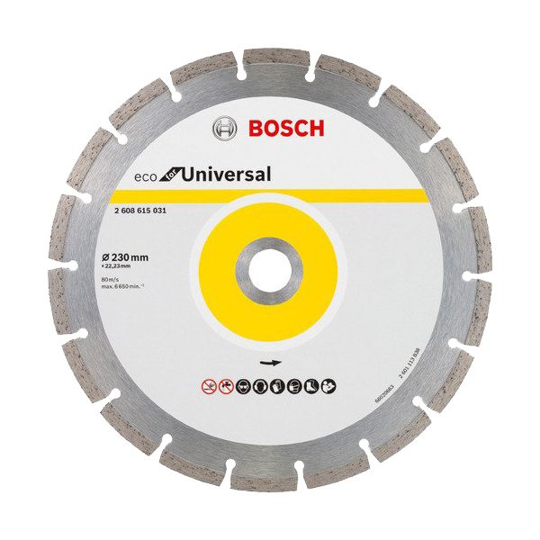 Диск алмазный Bosch Eco Universal 230 мм, 2608615031 алмазный диск eco universal 150 22 23 2608615029 bosch
