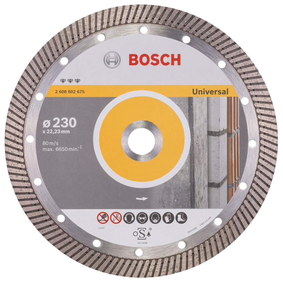 Диск отрезной алмазный Bosch Bf Universal230-22,23 2608602675 алмазный диск для ушм bosch