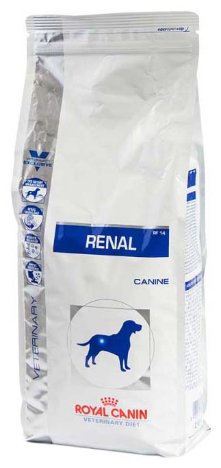 фото Сухой корм для собак royal canin renal rf14 adult, птица, 14кг