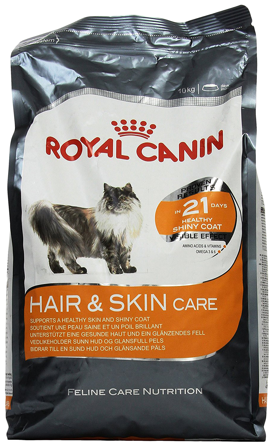 фото Сухой корм для кошек royal canin hair & skin care, для кожи и шерсти, 10кг