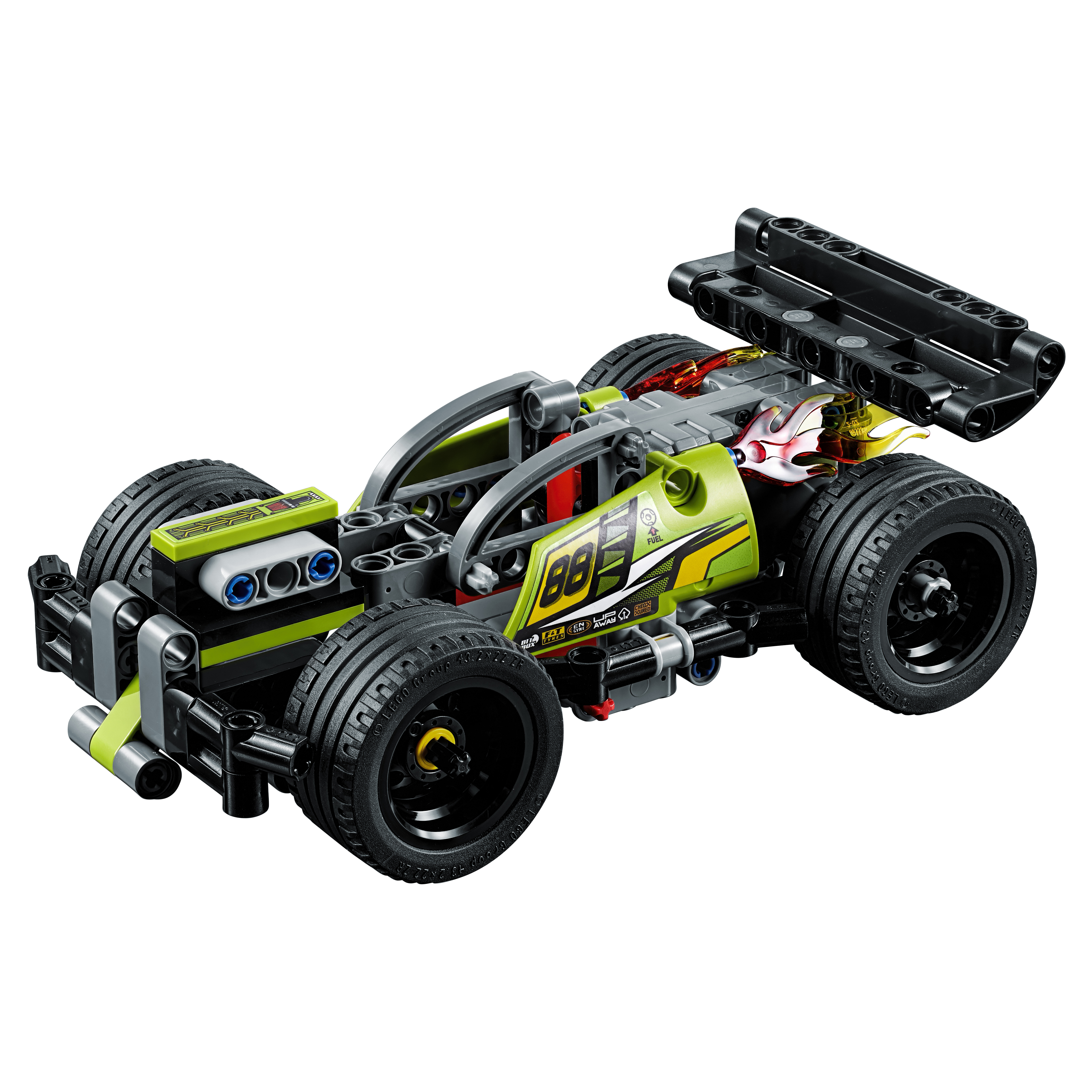 Купить Конструктор lego technic зеленый гоночный автомобиль (42072), Конструктор LEGO Technic Зеленый гоночный автомобиль (42072),