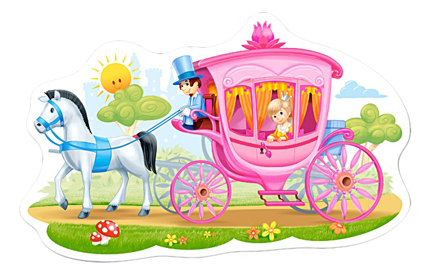 

Пазл Castorland 15 деталей, Принцесса в карете