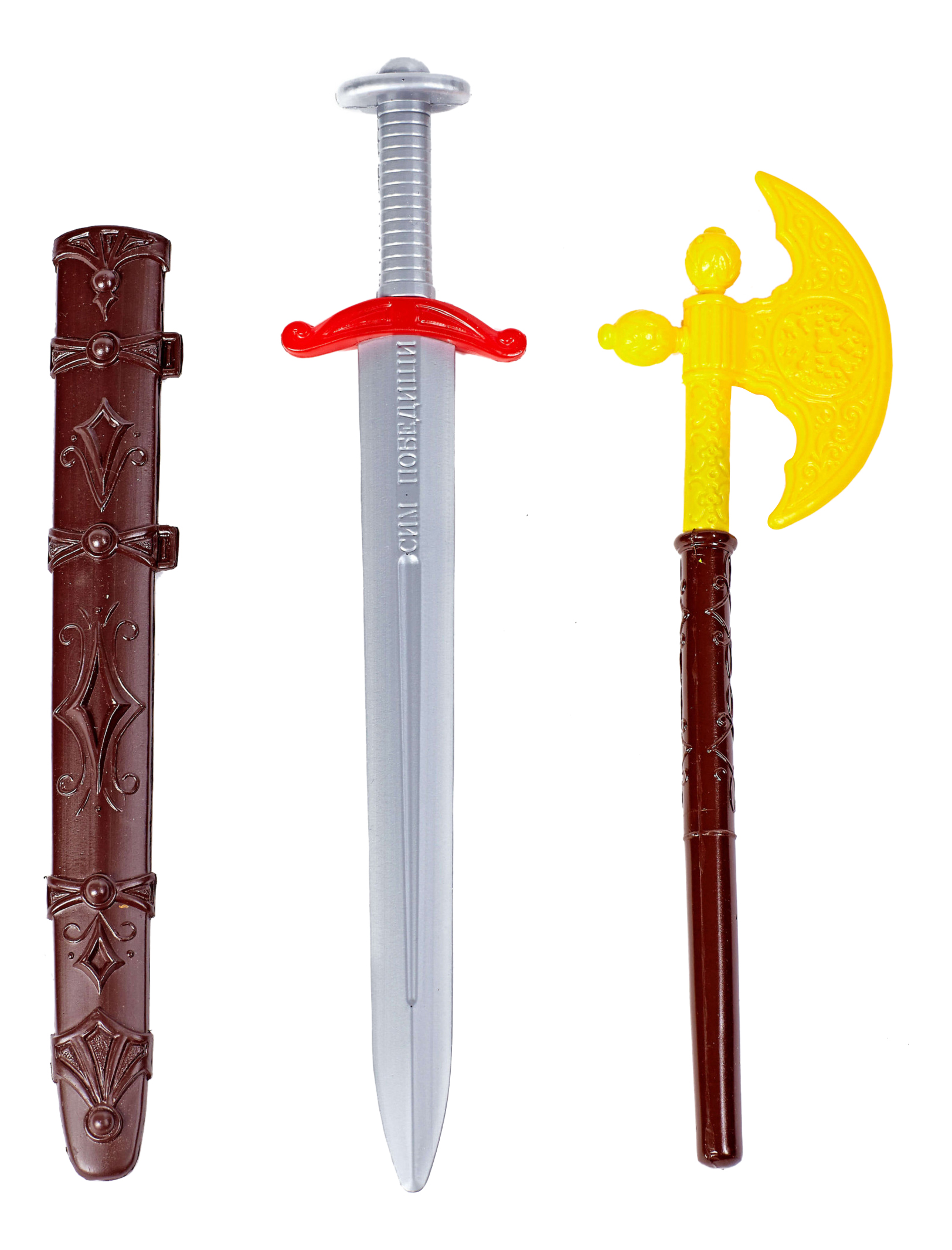 Набор игрушечного оружия Строим вместе счастливое детство Ратник 2 набор игрушечного оружия счастливое детство топор и меч