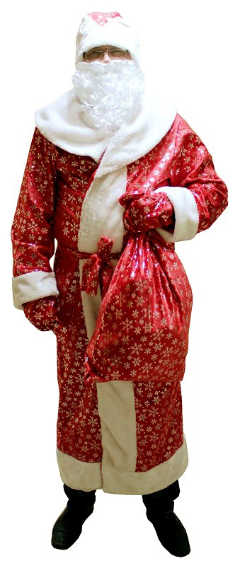 Карнавальный костюм Snowmen Дед Мороз, цв. красный р.onesize карнавалия карнавальный костюм с вышивкой медвежонок