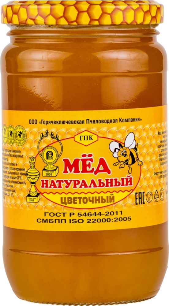 Мед цветочный ГПК натуральный 500 г