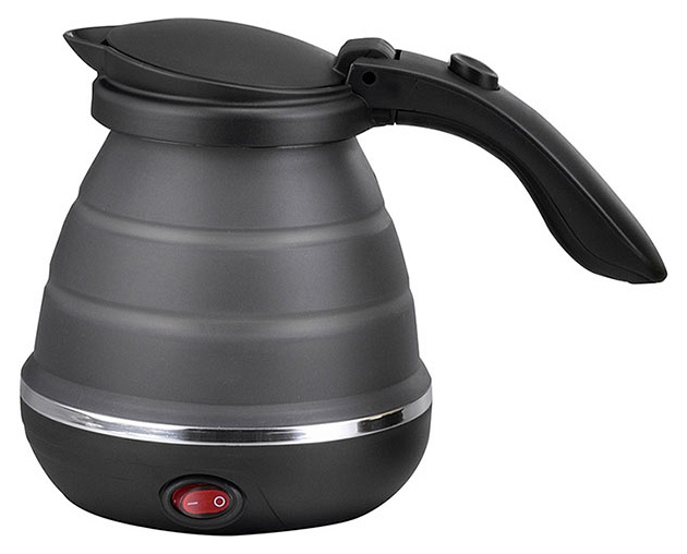 Чайник электрический VES 1025 0.5 л черный, прозрачный открытый чайник чайник кемпинг посуда эргономичная складная ручка посуда для пикника чайники портативные наружные инструменты