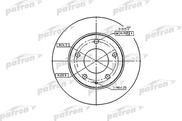 фото Тормозной диск patron pbd2704