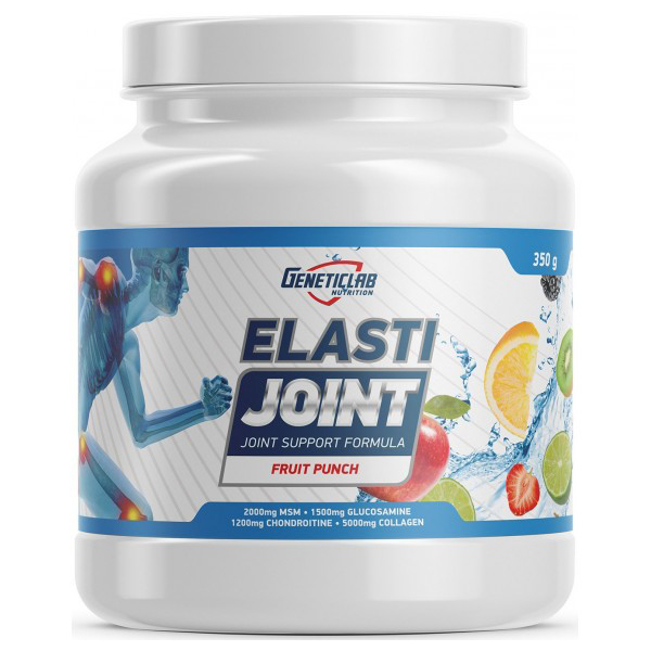 Глюкозамин хондроитин MSM GeneticLab Nutrition Elasti Joint 350 г Фруктовый Пунш