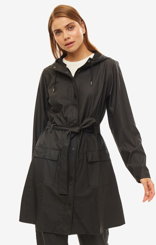 Дождевик женский Rains 1206 черный S/M