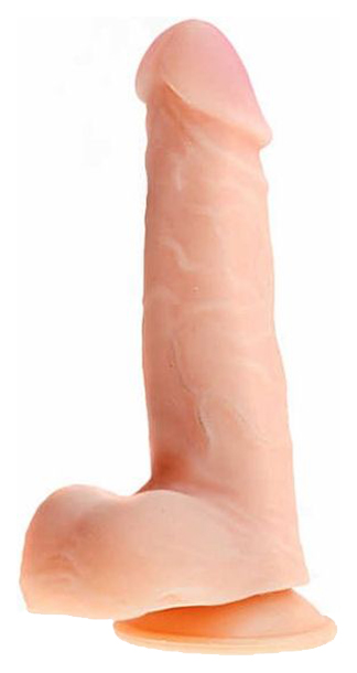 Фаллоимитатор с мошонкой на подошве-присоске ART-Style №22 18,5 см