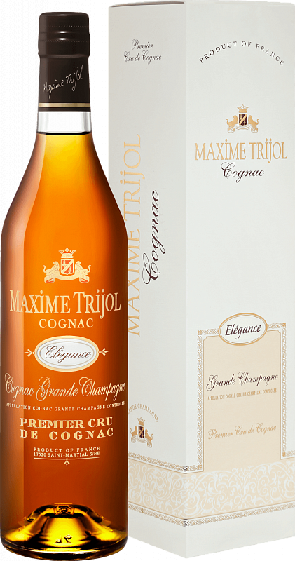 

Коньяк Maxime Trijol Cognac Elegance Grande Champagne Premier Cru (gift box), 700мл