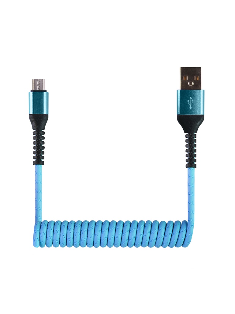 фото Кабель wiiix (cb940-umu-12bu) microusb 1,2м blue