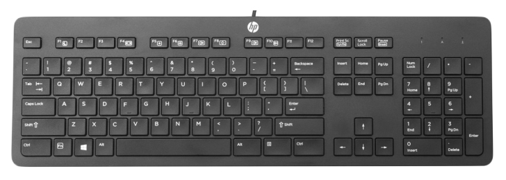 

Клавиатура HP Business Slim Keyboard Black (N3R87AA), Business Slim Keyboard