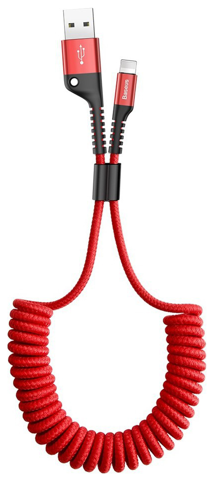 

Кабель Baseus Fish Eye Spring Lightning 1m Red