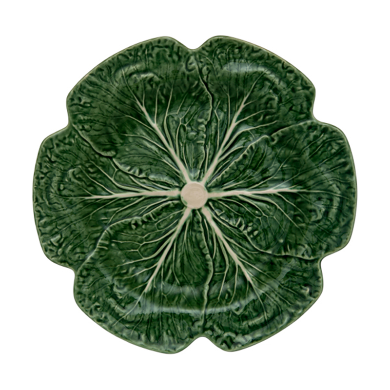 фото Блюдо bordallo pinheiro cabbage natural 30,5x30,5x3,5 см