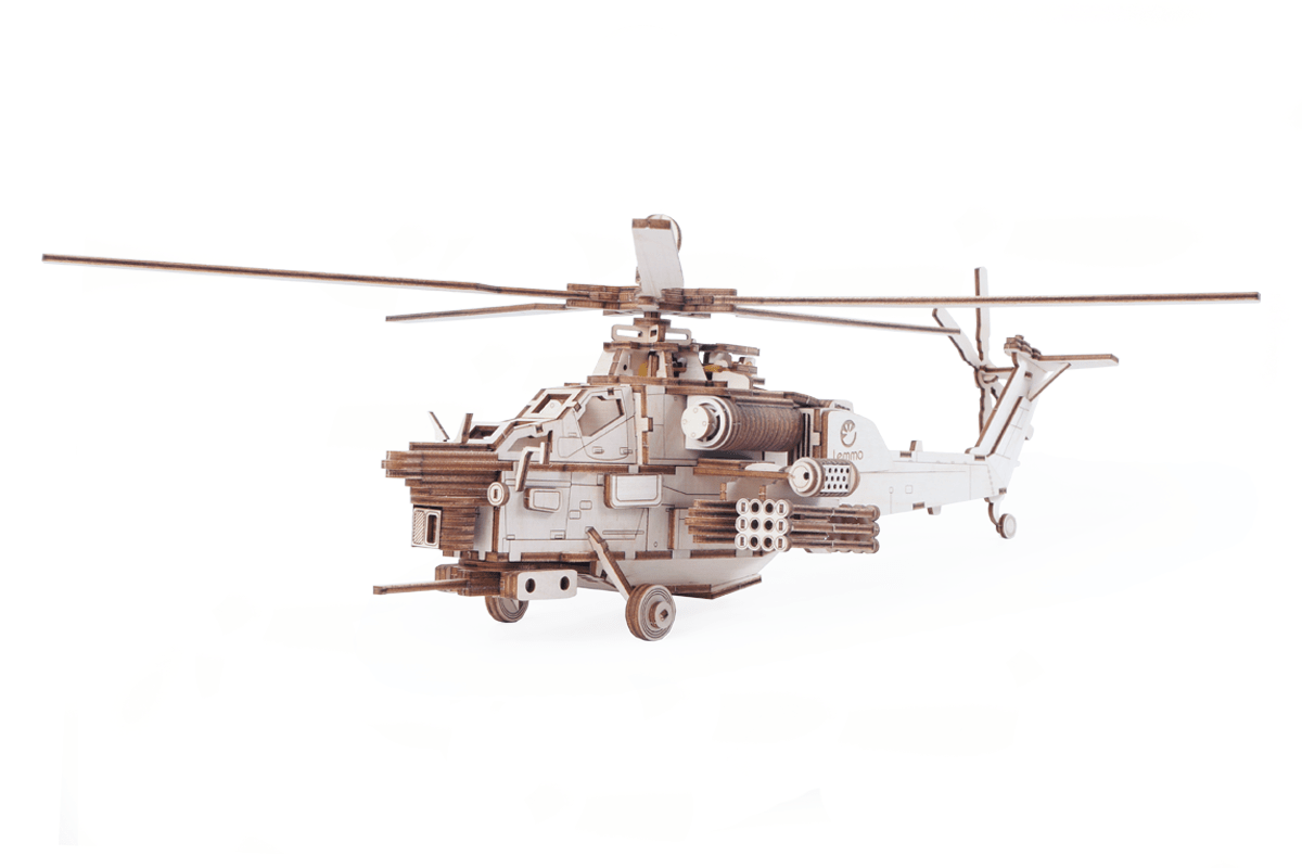 Конструктор LEMMO 01-41 Военный вертолет 