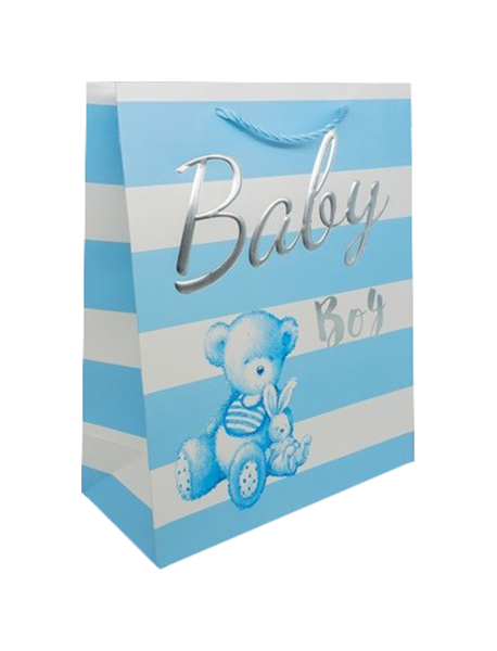 

Пакеты подарочные ламинированные "Baby", цвет: B-голубой, 23x18x10 см, арт. YR050-1