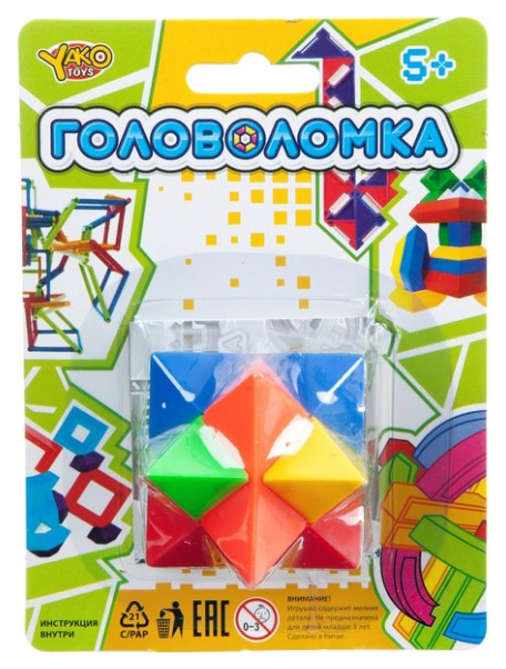 

Игр. пласт. головоломка бруски, рус. упак. CRD 10,8х14,8 см., арт. M6232