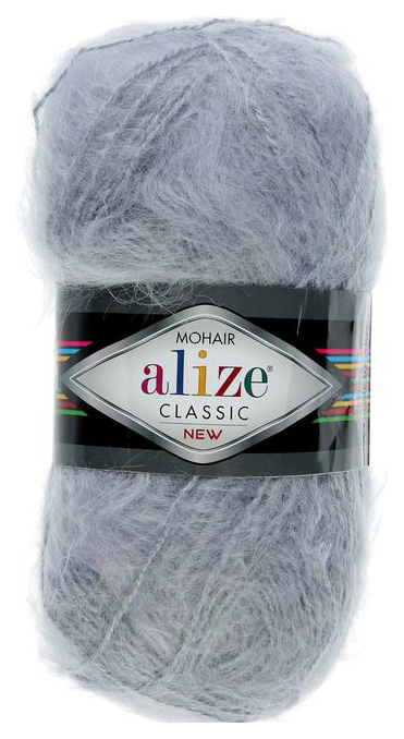 фото Пряжа alize 2565326 mohair classic 21 серый