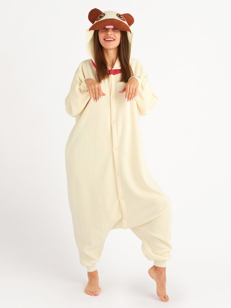 

Кигуруми унисекс BearWear Собака бежевый 44 RU, Собака