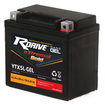 фото Аккумулятор rdrive gold ytx5l-gel