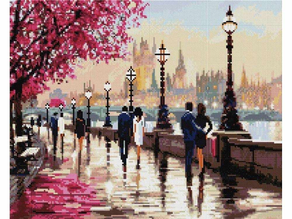 

Алмазная вышивка Painting Diamond Романтичный Лондон, 40x50 см, Романтичный Лондон