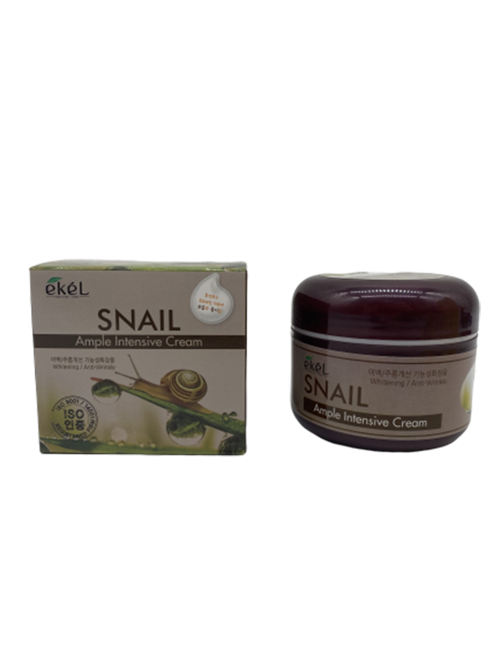 фото Крем для лица с улиточным муцином ekel snail ample intensive cream 100 гр