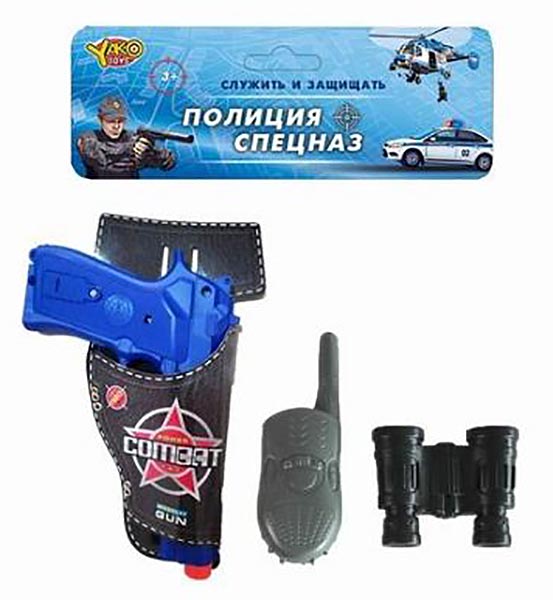 

Набор игровой Наша игрушка Полиция звук, 4 предмета M0347