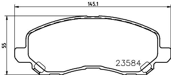 

Комплект тормозных колодок Hella 8DB355014131