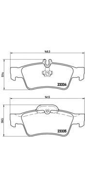 

Комплект тормозных колодок Brembo P50052