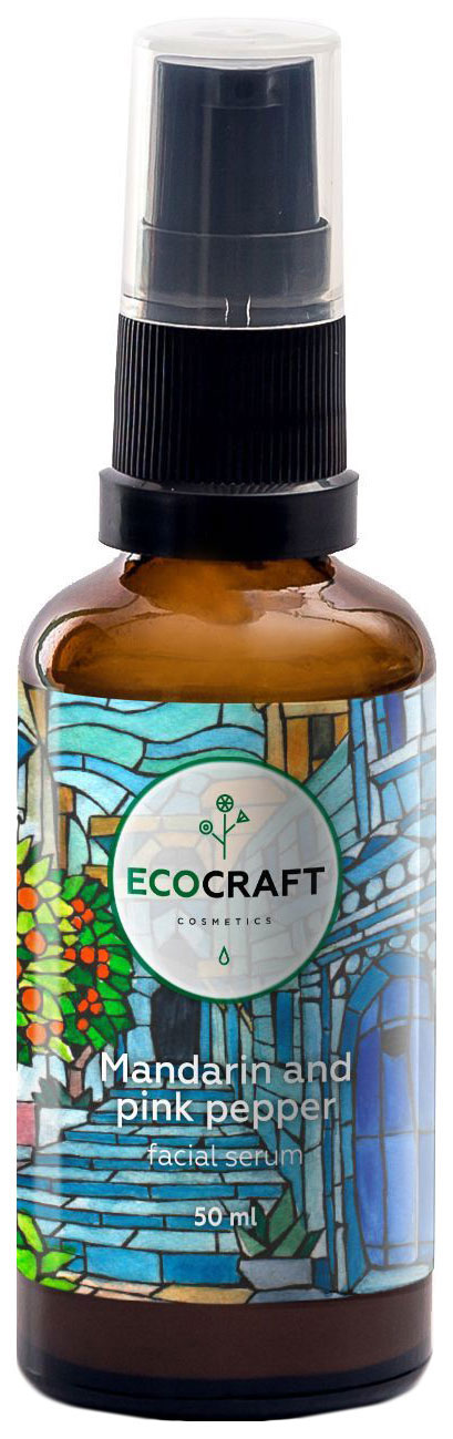 ecocraft сыворотка для лица ночи 50мл Сыворотка для лица Ecocraft Mandarin and Pink Pepper 50 мл