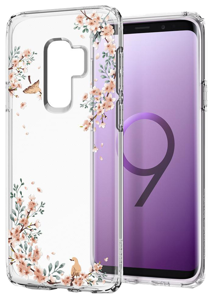 фото Защитный чехол spigen для samsung galaxy s9+ liquid crystal blossom nature/593cs22915