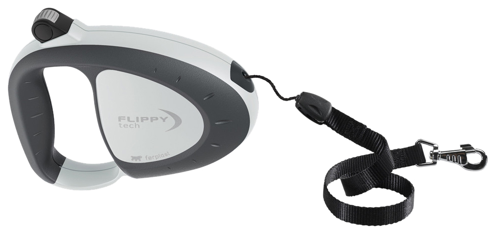

Поводок-рулетка Ferplast Flippy Tech шнур (12 x 3 x h 9 cm, Серый), Flippy Tech