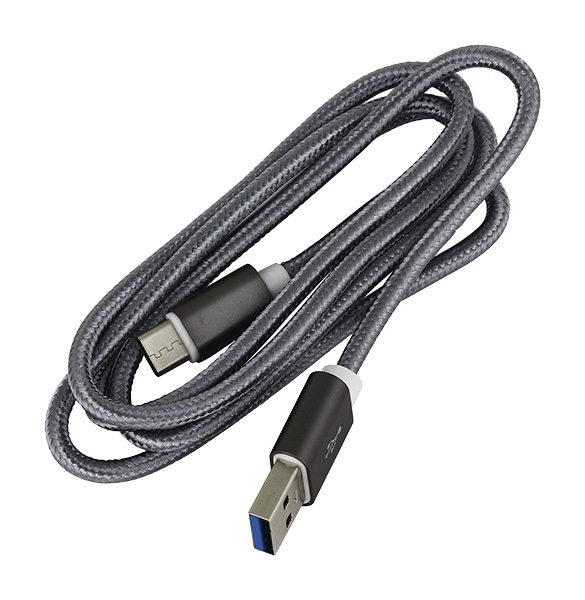 

Кабель InterStep Type-C 1,2м Space Gray