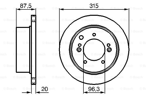 фото Тормозной диск bosch 0986479232