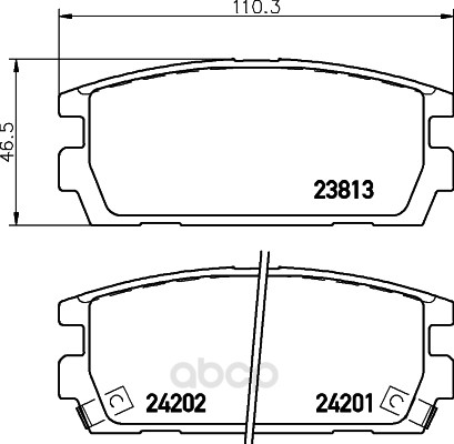 

Комплект тормозных колодок Hella 8DB355011841