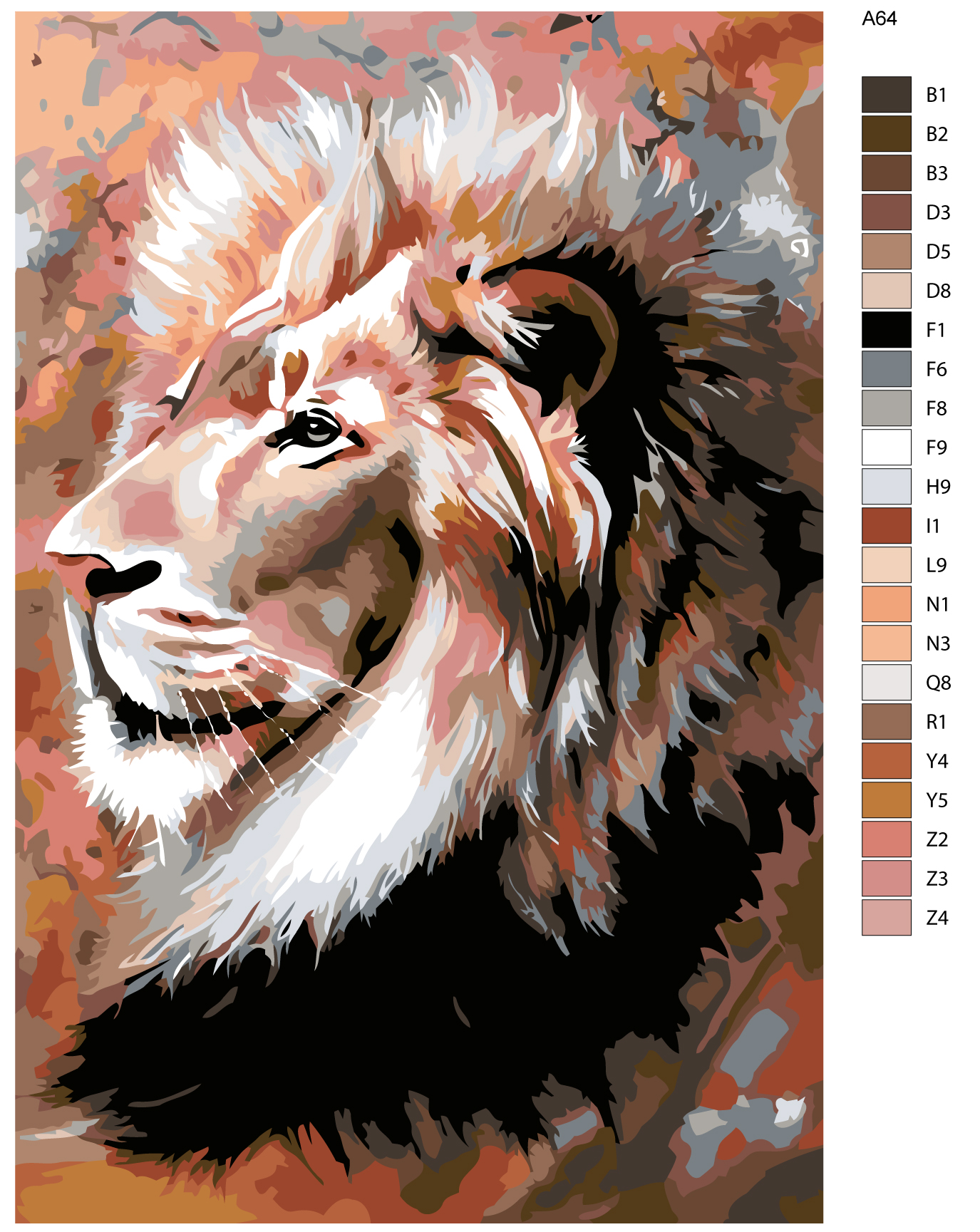 

Картина по номерам, 40 x 60, A64, A64