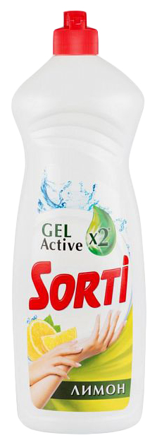 фото Средство для мытья посуды sorti gel active лимон 900 г