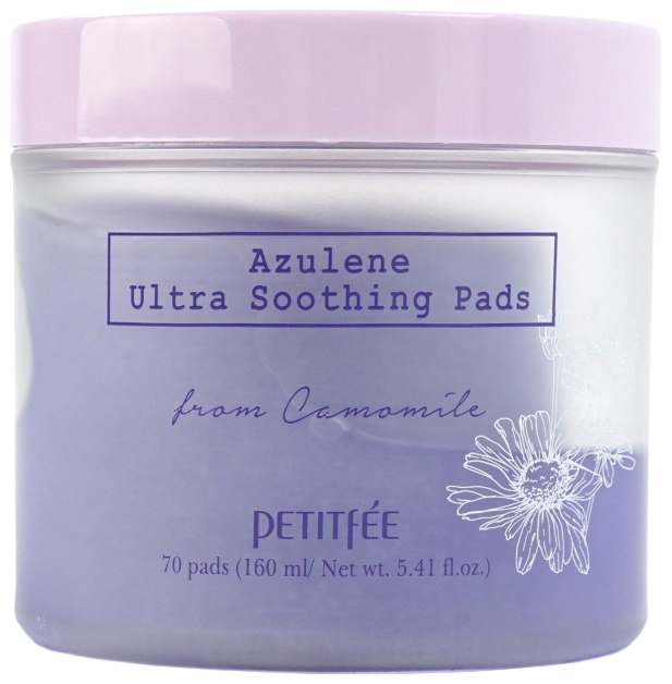 

Маска для лица Petitfee Azulene Ultra Soothing Pads успокаивающие подушечки 70 шт