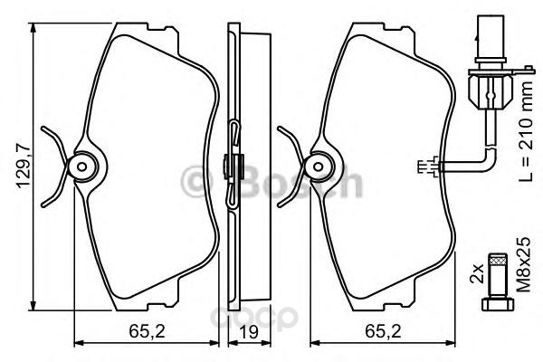 

Тормозные колодки Bosch передние 986424672