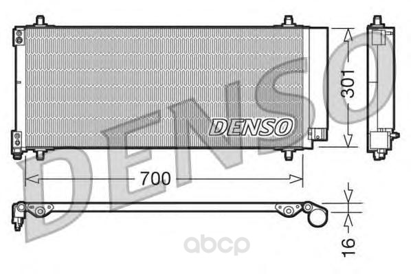 

Радиатор кондицинера 700x301 Denso DCN21027