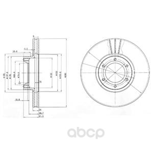

Тормозной диск DELPHI BG3553