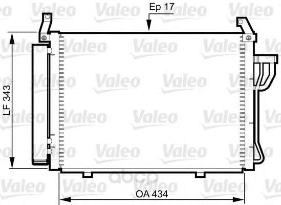 

Радиатор охлаждения двигателя Valeo 814354