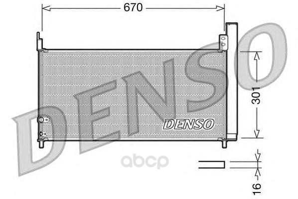 Радиатор охлаждения двигателя DENSO DCN50037