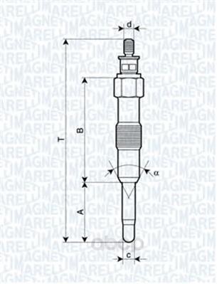 фото Свеча накаливания magneti marelli 062581201304