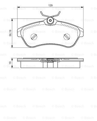 

Комплект тормозных дисковых колодок BOSCH 0 986 495 064