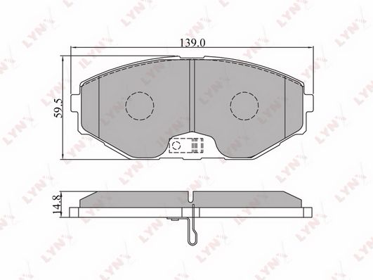 

Тормозные колодки LYNXauto дисковые BD5705