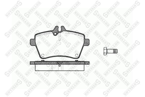 

Тормозные колодки Stellox дисковые 1155000SX